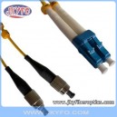 FC/UPC to LC/UPC Singlemode Duplex Fiber Optic Patch Cord