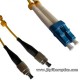 FC/UPC to LC/UPC Singlemode Duplex Fiber Optic Patch Cord