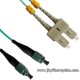 FC/PC to SC/PC Multimode OM3 10G Duplex Fiber Optic Patch Cord