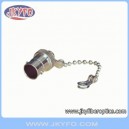 BNC female protective dust cap with chain